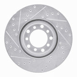 R1 Concepts 1982-1985 Mercedes-Benz 380SEC Front Right Drilled & Slotted Silver Brake Rotor by R1 Concepts 631-63007R