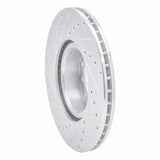 R1 Concepts 1982-1985 Mercedes-Benz 380SEC Front Right Drilled & Slotted Silver Brake Rotor by R1 Concepts 631-63007R
