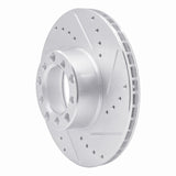 R1 Concepts 1979-1985 Mercedes-Benz 450SL Front Right Drilled & Slotted Silver Brake Rotor by R1 Concepts 631-63008R