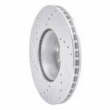 R1 Concepts 1979-1985 Mercedes-Benz 450SL Front Right Drilled & Slotted Silver Brake Rotor by R1 Concepts 631-63008R