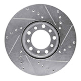 R1 Concepts 1972-1980 Mercedes-Benz 450SL Front Left Drilled & Slotted Silver Brake Rotor by R1 Concepts 631-63009L