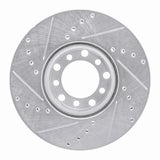 R1 Concepts 1972-1980 Mercedes-Benz 280SEL Front Right Drilled & Slotted Silver Brake Rotor by R1 Concepts 631-63009R