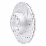 R1 Concepts 1972-1974 Mercedes-Benz 350SL Front Right Drilled & Slotted Silver Brake Rotor by R1 Concepts 631-63010R