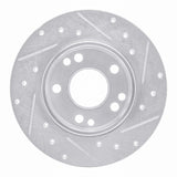 R1 Concepts 1983-1989 Mercedes-Benz 190E Front Left Drilled & Slotted Silver Brake Rotor by R1 Concepts 631-63011L