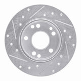R1 Concepts 1983-1989 Mercedes-Benz 190E Front Right Drilled & Slotted Silver Brake Rotor by R1 Concepts 631-63011R