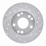 R1 Concepts 1983-1989 Mercedes-Benz 190E Front Right Drilled & Slotted Silver Brake Rotor by R1 Concepts 631-63011R