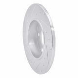 R1 Concepts 1983-1989 Mercedes-Benz 190E Front Right Drilled & Slotted Silver Brake Rotor by R1 Concepts 631-63011R
