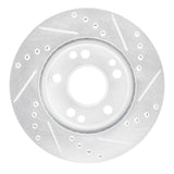 R1 Concepts 1987-1993 Mercedes-Benz 190E Front Left Drilled & Slotted Silver Brake Rotor by R1 Concepts 631-63012L