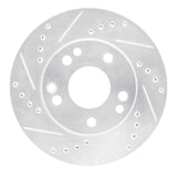 R1 Concepts 1987-1993 Mercedes-Benz 190E Front Left Drilled & Slotted Silver Brake Rotor by R1 Concepts 631-63012L