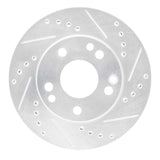 R1 Concepts 1987-1993 Mercedes-Benz 190D Front Right Drilled & Slotted Silver Brake Rotor by R1 Concepts 631-63012R