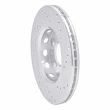 R1 Concepts 1990-1992 Mercedes-Benz 300TE Front Left Drilled & Slotted Silver Brake Rotor by R1 Concepts 631-63014L