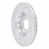 R1 Concepts 1990-1992 Mercedes-Benz 300TE Front Right Drilled & Slotted Silver Brake Rotor by R1 Concepts 631-63014R