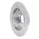 R1 Concepts 1983-1995 Mercedes-Benz E300 Rear Left Drilled & Slotted Silver Brake Rotor by R1 Concepts 631-63015L