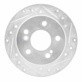 R1 Concepts 1983-1995 Mercedes-Benz 190D Rear Right Drilled & Slotted Silver Brake Rotor by R1 Concepts 631-63015R