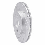 R1 Concepts 1984-1995 Mercedes-Benz 190E Front Left Drilled & Slotted Silver Brake Rotor by R1 Concepts 631-63016L