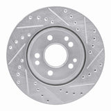 R1 Concepts 1984-1995 Mercedes-Benz 190E Front Left Drilled & Slotted Silver Brake Rotor by R1 Concepts 631-63016L