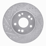 R1 Concepts 1984-1995 Mercedes-Benz 190E Front Left Drilled & Slotted Silver Brake Rotor by R1 Concepts 631-63016L