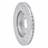 R1 Concepts 1984-1995 Mercedes-Benz 190E Front Left Drilled & Slotted Silver Brake Rotor by R1 Concepts 631-63016L