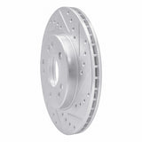 R1 Concepts 1984-1995 Mercedes-Benz 300E Front Right Drilled & Slotted Silver Brake Rotor by R1 Concepts 631-63016R