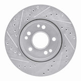 R1 Concepts 1984-1995 Mercedes-Benz 300E Front Right Drilled & Slotted Silver Brake Rotor by R1 Concepts 631-63016R