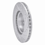 R1 Concepts 1985-1991 Mercedes-Benz 350SD Front Left Drilled & Slotted Silver Brake Rotor by R1 Concepts 631-63017L
