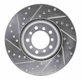 R1 Concepts 1985-1991 Mercedes-Benz 420SEL Front Right Drilled & Slotted Silver Brake Rotor by R1 Concepts 631-63017R