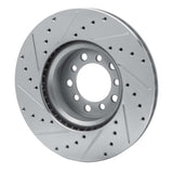 R1 Concepts 1985-1991 Mercedes-Benz 420SEL Front Right Drilled & Slotted Silver Brake Rotor by R1 Concepts 631-63017R