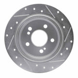 R1 Concepts 1990-1995 Mercedes-Benz 300SL Rear Left Drilled & Slotted Silver Brake Rotor by R1 Concepts 631-63018L