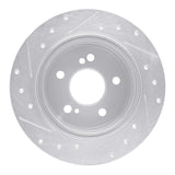 R1 Concepts 1990-1995 Mercedes-Benz SL320 Rear Right Drilled & Slotted Silver Brake Rotor by R1 Concepts 631-63018R