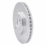 R1 Concepts 1990-1998 Mercedes-Benz 300SL Front Left Drilled & Slotted Silver Brake Rotor by R1 Concepts 631-63019L