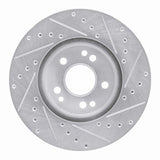 R1 Concepts 1990-1998 Mercedes-Benz 300SL Front Left Drilled & Slotted Silver Brake Rotor by R1 Concepts 631-63019L