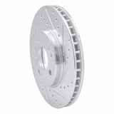 R1 Concepts 1990-1998 Mercedes-Benz 300SL Front Right Drilled & Slotted Silver Brake Rotor by R1 Concepts 631-63019R
