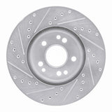 R1 Concepts 1990-1998 Mercedes-Benz 300SL Front Right Drilled & Slotted Silver Brake Rotor by R1 Concepts 631-63019R