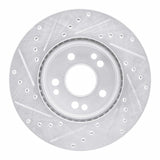R1 Concepts 1990-1995 Mercedes-Benz 300TE Front Right Drilled & Slotted Silver Brake Rotor by R1 Concepts 631-63020R