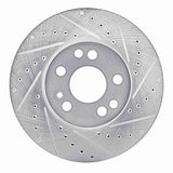 R1 Concepts 1991-1999 Mercedes-Benz S350 Front Right Drilled & Slotted Silver Brake Rotor by R1 Concepts 631-63021R