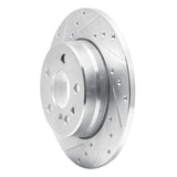 R1 Concepts 1991-1999 Mercedes-Benz 300SE Rear Left Drilled & Slotted Silver Brake Rotor by R1 Concepts 631-63022L
