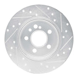 R1 Concepts 1991-1999 Mercedes-Benz 300SE Rear Left Drilled & Slotted Silver Brake Rotor by R1 Concepts 631-63022L