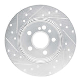 R1 Concepts 1991-1999 Mercedes-Benz S350 Rear Right Drilled & Slotted Silver Brake Rotor by R1 Concepts 631-63022R