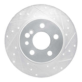 R1 Concepts 1991-1999 Mercedes-Benz S350 Rear Right Drilled & Slotted Silver Brake Rotor by R1 Concepts 631-63022R