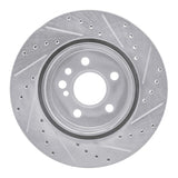 R1 Concepts 1992-1999 Mercedes-Benz S500 Rear Left Drilled & Slotted Silver Brake Rotor by R1 Concepts 631-63024L