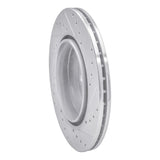R1 Concepts 1992-1999 Mercedes-Benz S500 Rear Left Drilled & Slotted Silver Brake Rotor by R1 Concepts 631-63024L