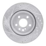 R1 Concepts 1992-1999 Mercedes-Benz 400SE Rear Right Drilled & Slotted Silver Brake Rotor by R1 Concepts 631-63024R