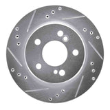 R1 Concepts 1992-1994 Mercedes-Benz E500 Rear Left Drilled & Slotted Silver Brake Rotor by R1 Concepts 631-63025L