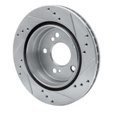 R1 Concepts 1992-1994 Mercedes-Benz E500 Rear Left Drilled & Slotted Silver Brake Rotor by R1 Concepts 631-63025L