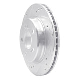 R1 Concepts 1992-1995 Mercedes-Benz E420 Rear Left Drilled & Slotted Silver Brake Rotor by R1 Concepts 631-63026L