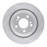 R1 Concepts 1992-1995 Mercedes-Benz E420 Rear Left Drilled & Slotted Silver Brake Rotor by R1 Concepts 631-63026L