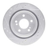 R1 Concepts 1992-1995 Mercedes-Benz E420 Rear Right Drilled & Slotted Silver Brake Rotor by R1 Concepts 631-63026R