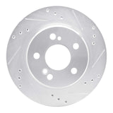 R1 Concepts 1992-1995 Mercedes-Benz E420 Rear Right Drilled & Slotted Silver Brake Rotor by R1 Concepts 631-63026R