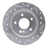 R1 Concepts 1994-1998 Mercedes-Benz C280 Rear Left Drilled & Slotted Silver Brake Rotor by R1 Concepts 631-63027L