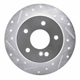R1 Concepts 1994-1998 Mercedes-Benz C280 Rear Left Drilled & Slotted Silver Brake Rotor by R1 Concepts 631-63027L